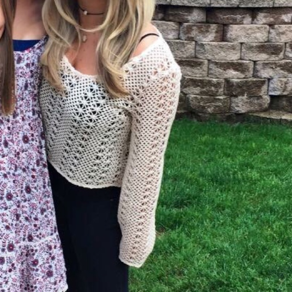 Lace long sleeve shirt